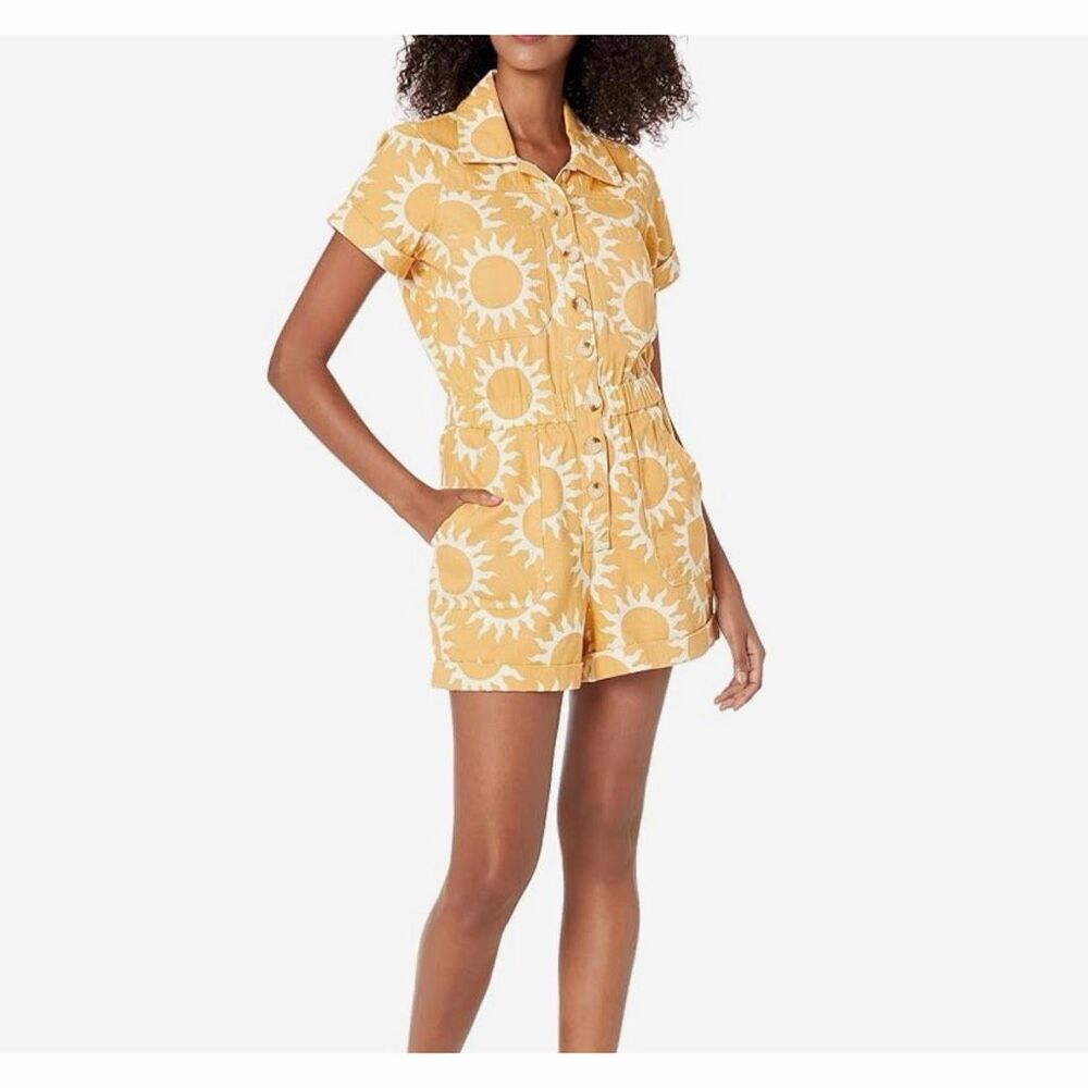 Show Me Your Mumu Canon Sun Romper Yellow Sz M - Picture 4 of 13